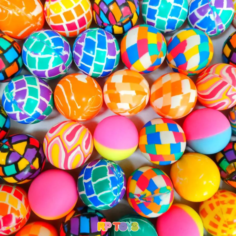 Kit Bolinhas Pula Pula Multicoloridas 45mm - Festa Brinquedo Infantil