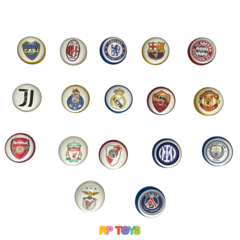 Kit Bolinha Pula Pula Times de Futebol Internacionais 27mm